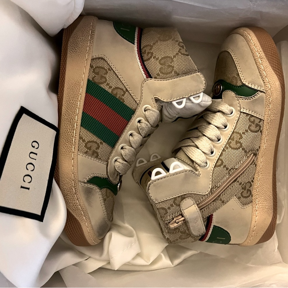 GUCCI Kids Screener High-Top Sneakers